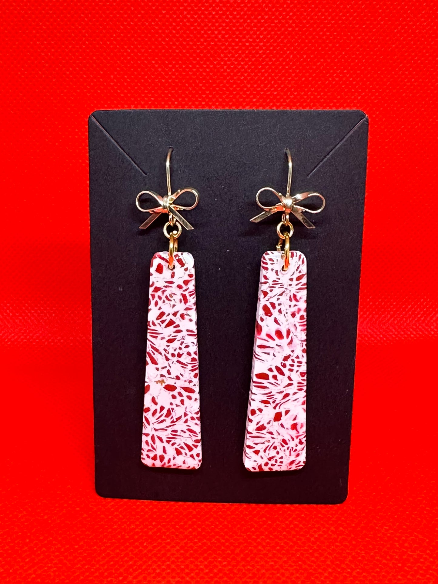 Candy Cane Drop Earrings