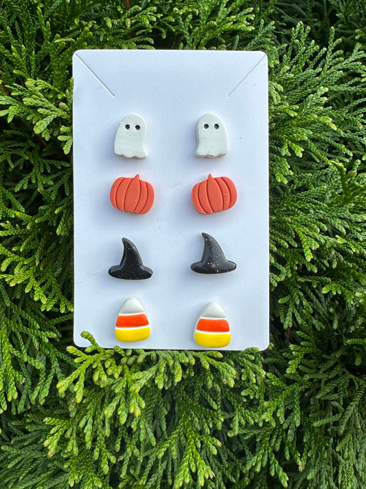 Halloween Studs - Set of 4