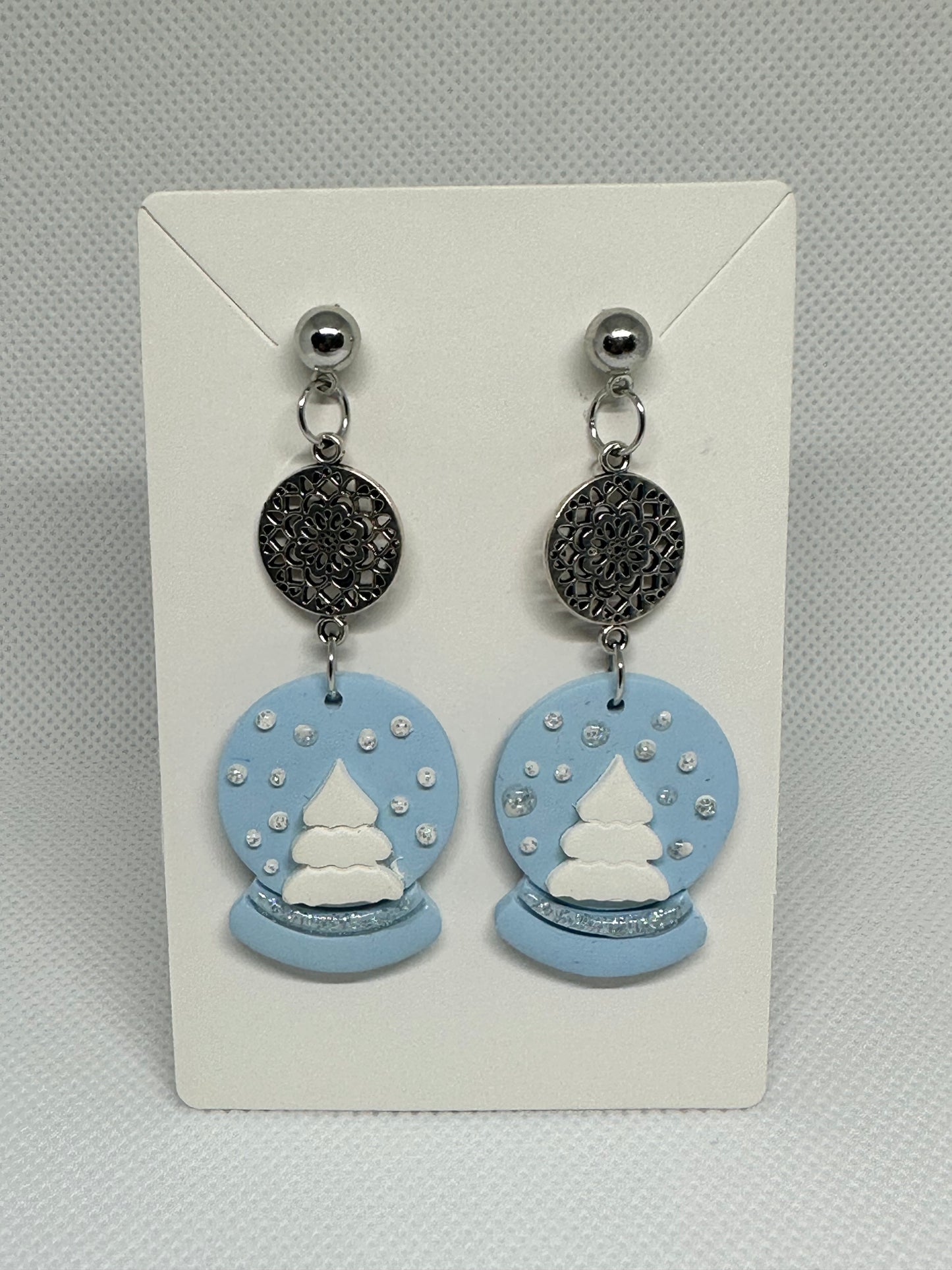 Winter Snow Globe Earrings