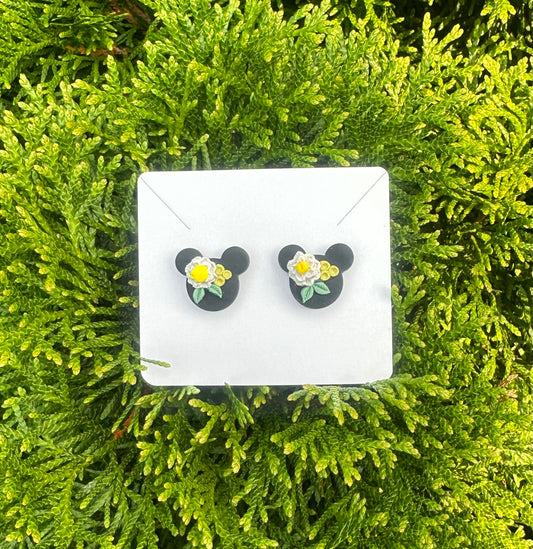 “Hawaiian Mickey” Stud Earrings