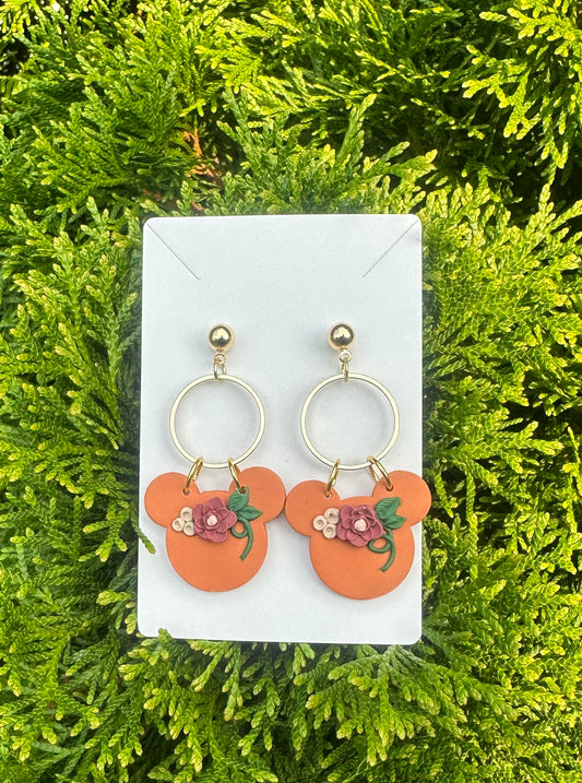 “Harvest Mickey” Dangle Earrings