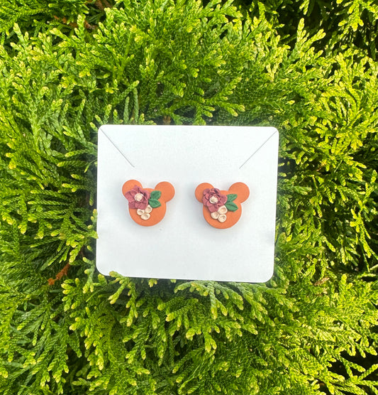 “Harvest Mickey” Stud Earrings