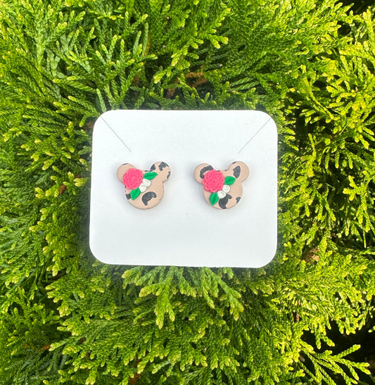 “Safari Mickey” Stud Earrings